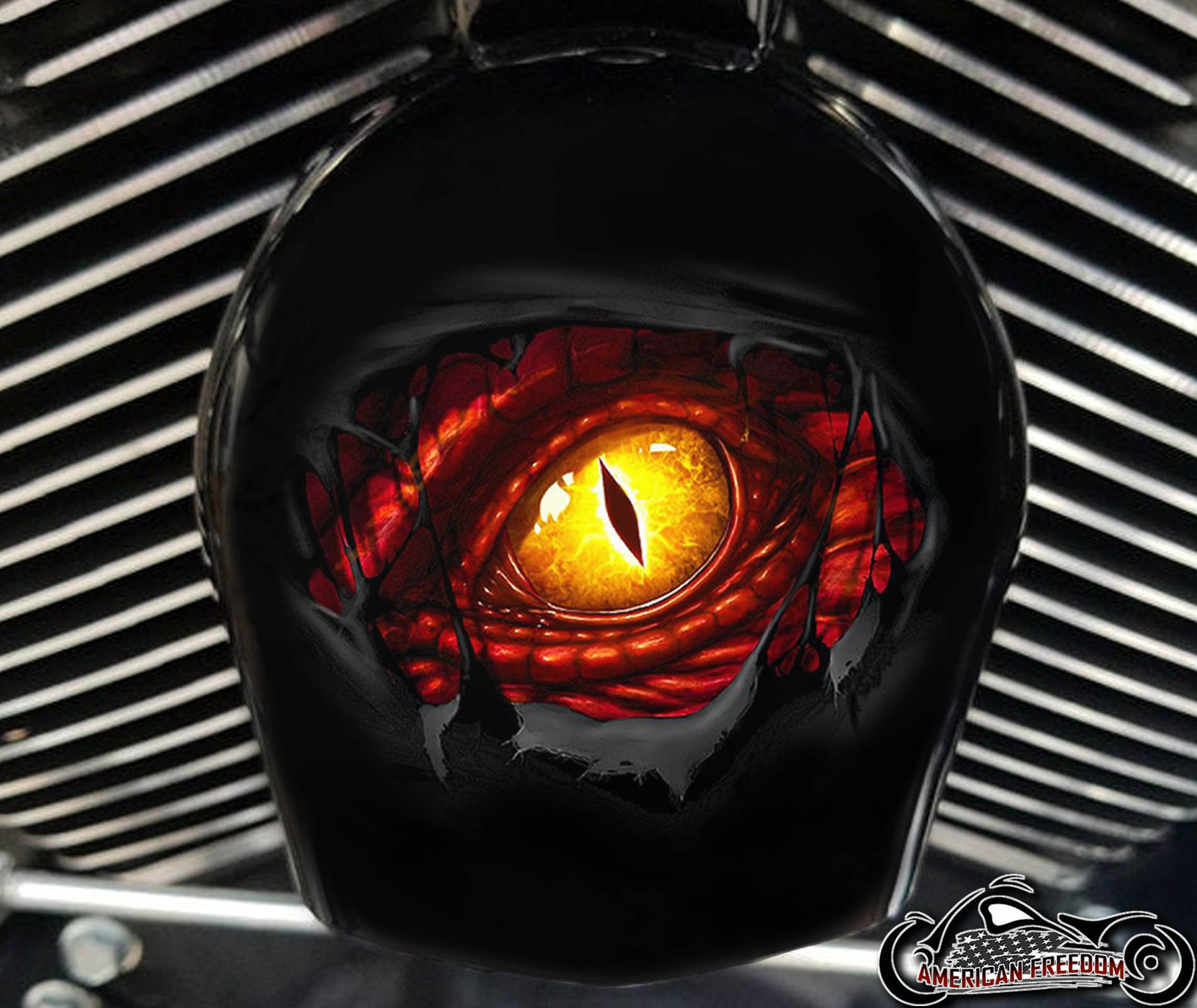 Custom Horn Cover - Dragon Eye